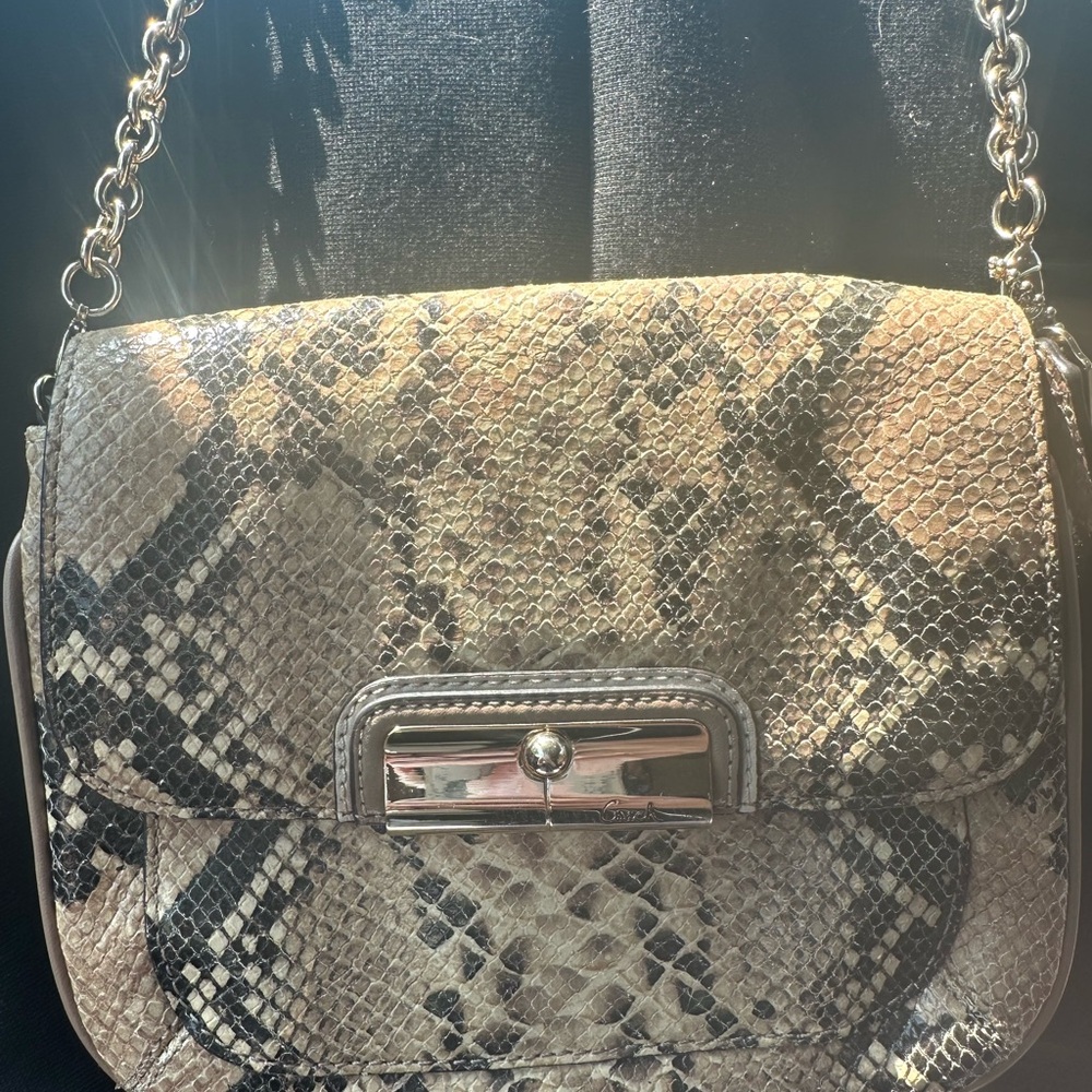 Coach Kristin Python Embossed Crossbody. - image 1